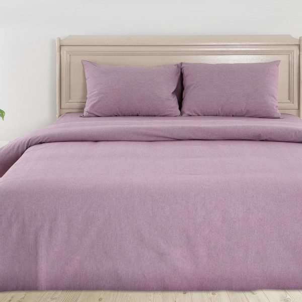 Изображение товара Комплект постельного белья Pole Kvetak (Беларускі лён) 210x220 22С107-ШР/уп/ст. (78 сиреневый меланж)
