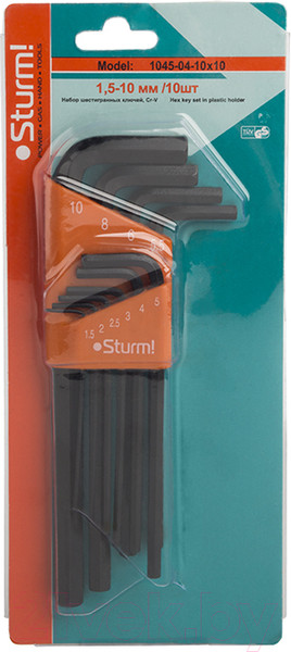 Изображение товара Набор ключей Sturm! 1045-04-10x10