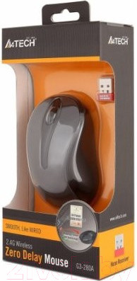Изображение товара Мышь A4Tech Zero Delay G3-280A (серый)
