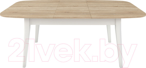 Изображение товара Обеденный стол Васанти Плюс Дорн ДН-02 (дуб сонома светлый/белый)