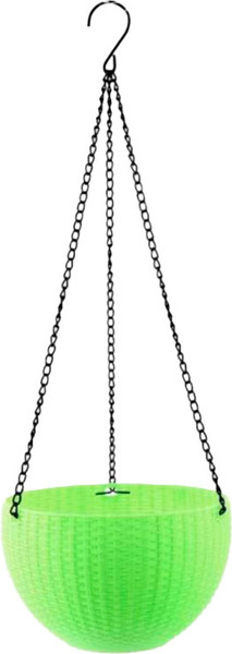 Изображение товара Кашпо BOTANICA Rattan (26x16см, зеленый)