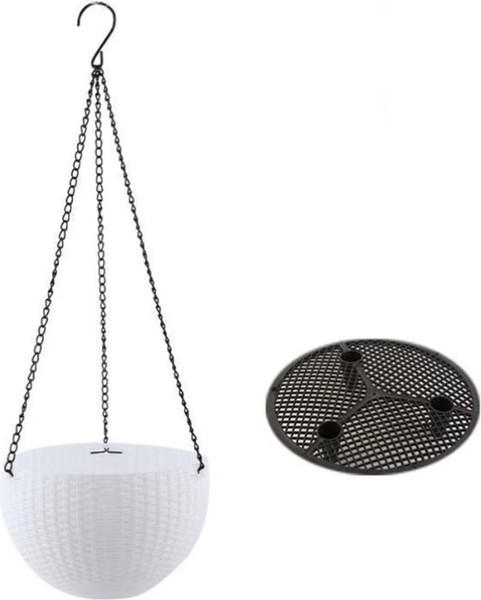 Изображение товара Кашпо BOTANICA Rattan (21x13.5см, белый)