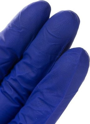 Изображение товара Перчатки одноразовые Mercator Nitrylex PF текстурированные нестерильные неопудренные (S, синий)
