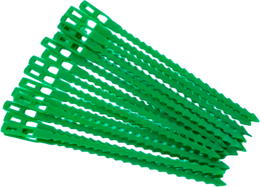 Изображение товара Набор для подвязки растений Gardenplast Хомут садовый для подвязки и фиксации растений 15см (50шт)