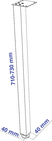 Изображение товара Комплект ножек для стола Mio Tesoro Ингар T (черный)