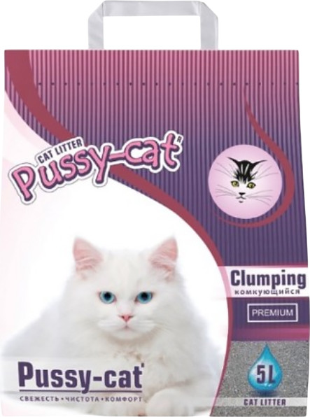 Изображение товара Наполнитель для туалета Pussy-cat Premium с ароматом лаванды / PUS011 (5л)