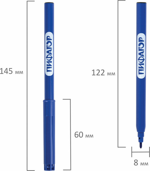 Изображение товара Фломастеры Пифагор Космическая одиссея / 152444 (12цв)