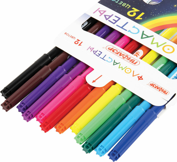 Изображение товара Фломастеры Пифагор Космическая одиссея / 152444 (12цв)