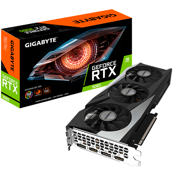 Изображение товара Видеокарта Gigabyte RTX 3060 12Gb GDDR6 (GV-N3060GAMING OC-12GD 2.0)