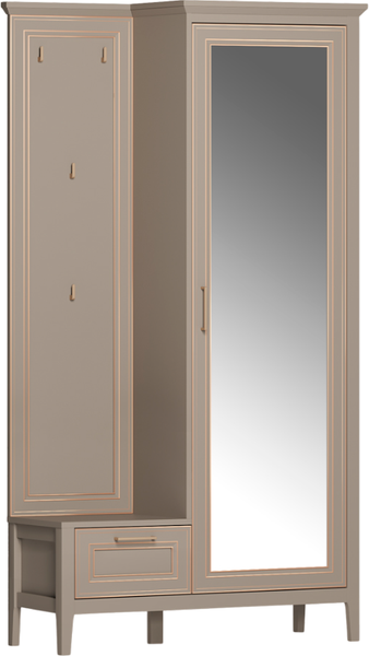 Изображение товара Секция в прихожую Black Red White Classic с вешалкой PPK1D1K/P (глиняный серый)