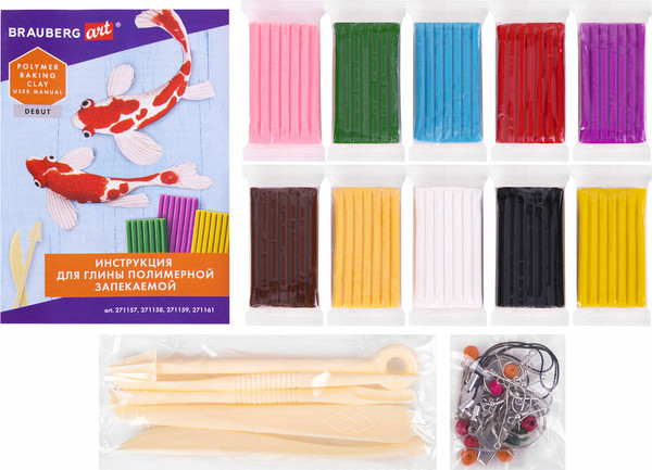 Изображение товара Полимерная глина Brauberg Art / 271157 (10цв)