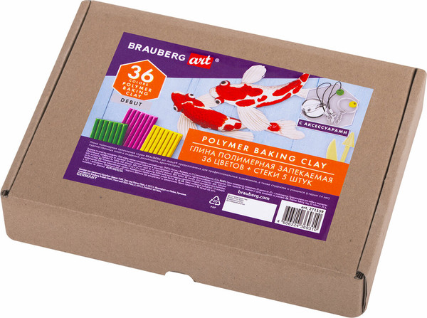 Изображение товара Полимерная глина Brauberg Art / 271159 (36цв)