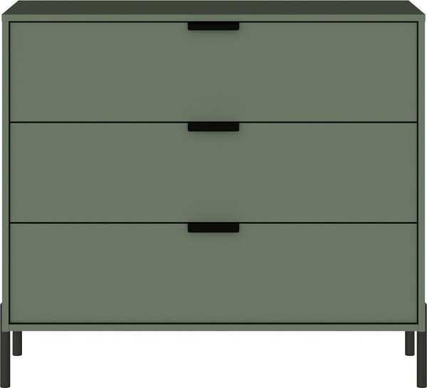Изображение товара Комод Black Red White Paloma KOM3S (дымчатый зеленый)