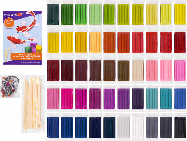 Изображение товара Полимерная глина Brauberg Art / 271161 (50цв)