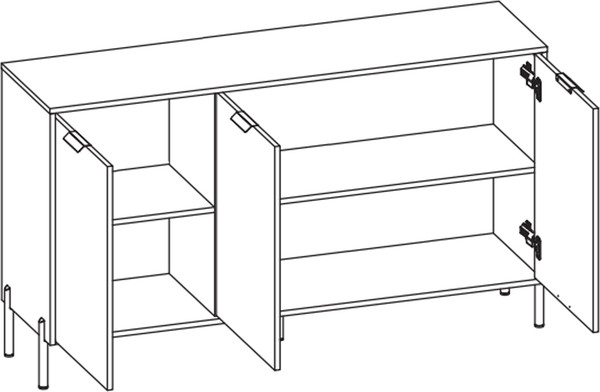 Изображение товара Тумба Black Red White Paloma KOM3D (дымчатый зеленый)