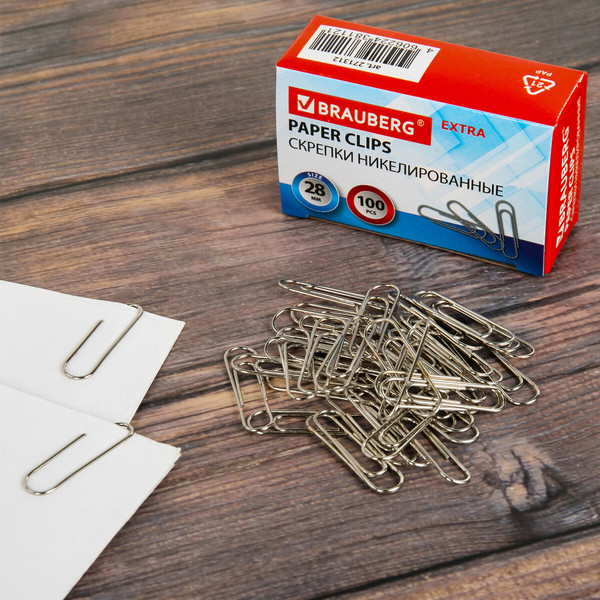 Изображение товара Скрепки Brauberg 271312 (100шт)