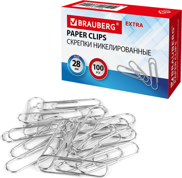 Изображение товара Скрепки Brauberg 271312 (100шт)