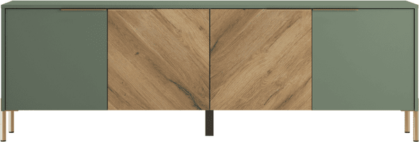 Изображение товара Тумба Black Red White Siena RTV4D (дымчатый зеленый/дуб вотан)