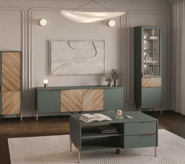 Изображение товара Тумба Black Red White Siena RTV4D (дымчатый зеленый/дуб вотан)