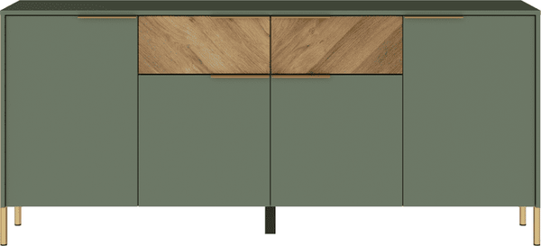 Изображение товара Тумба Black Red White Siena KOM4D2S (дымчатый зеленый/дуб вотан)