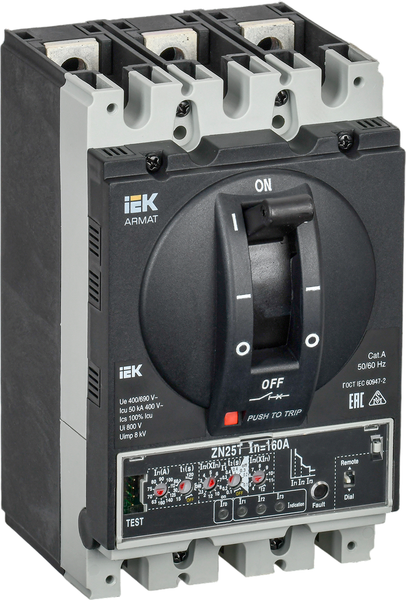 Изображение товара Выключатель автоматический IEK Armat AR-MCCB-3D-050-0160A-ELPC