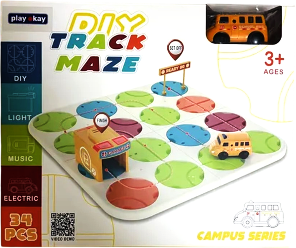 Изображение товара Развивающий игровой набор PlayOkay Авто-Лабиринт со светом и звуком