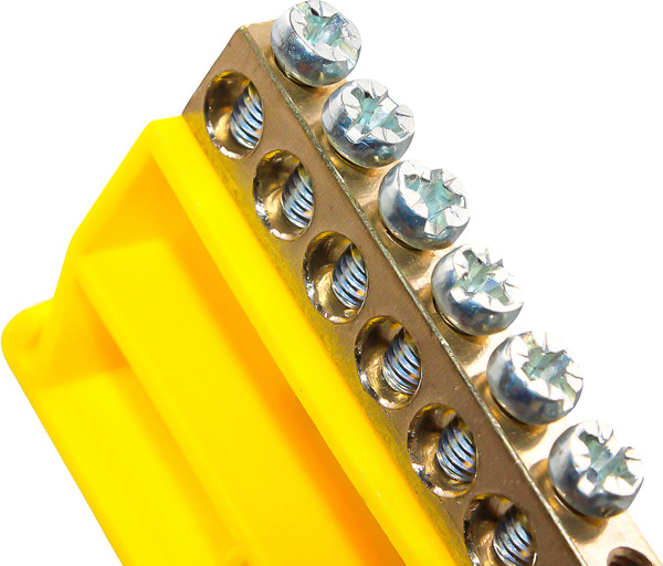 Изображение товара Шина заземления DEKRON 6x9-12 / AN0803-0016 (желтый)