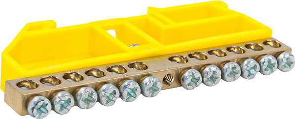 Изображение товара Шина заземления DEKRON 6x9-12 / AN0803-0016 (желтый)