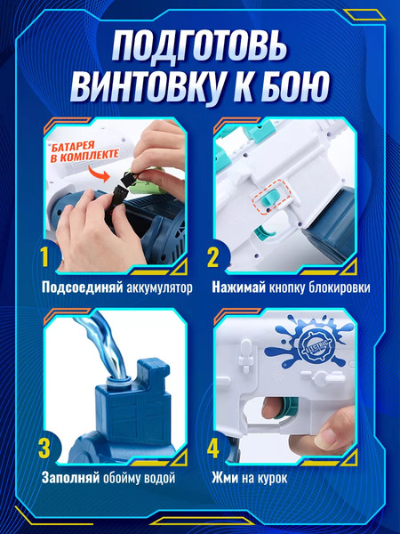 Изображение товара Автомат игрушечный PlayOkay Электрический / M416