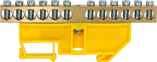 Изображение товара Шина заземления DEKRON 8x12-12 / AN0803-0038 (желтый)