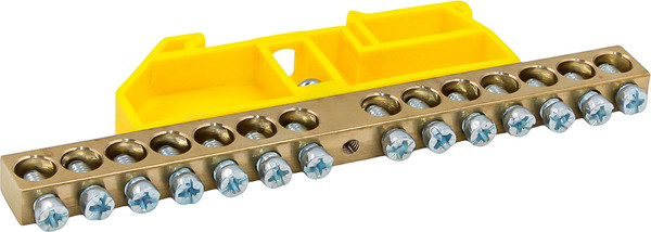 Изображение товара Шина заземления DEKRON 8x12-14 / AN0803-0039 (желтый)