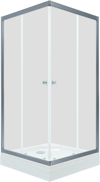 Изображение товара Душевой уголок Triton Вента-Хром-Вельвет 90х90 (с поддоном)