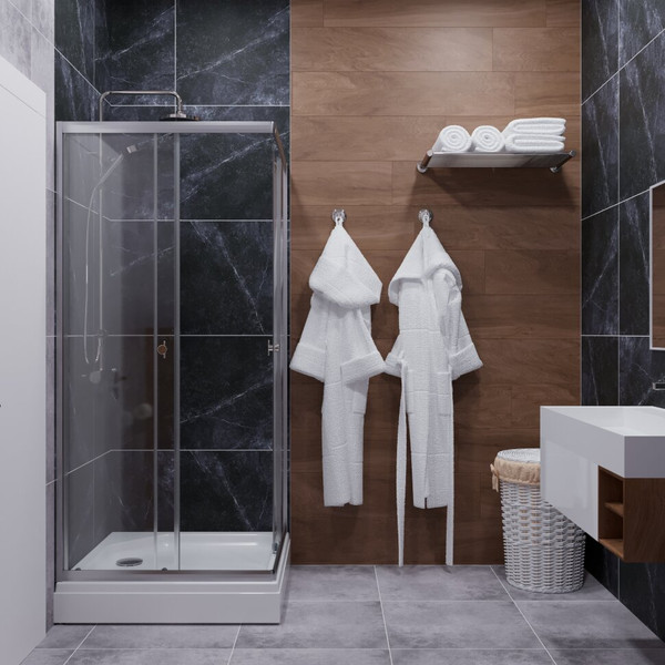 Изображение товара Душевой уголок Triton Вента-Хром-Вельвет 90х90 (с поддоном)