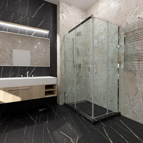 Изображение товара Душевой уголок Triton Фикс-Хром 120x80 (без поддона)