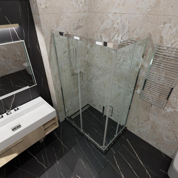 Изображение товара Душевой уголок Triton Фикс-Хром 120x80 (без поддона)