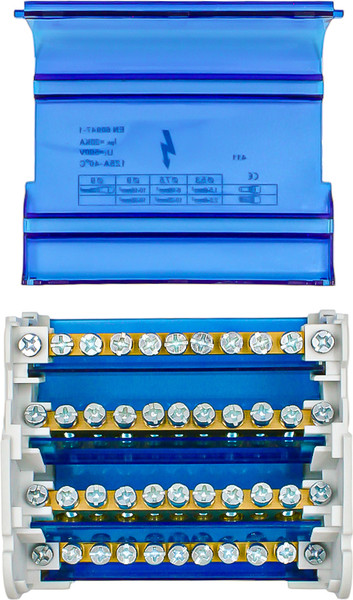Изображение товара Шина нулевая в корпусе DEKRON На DIN-рейку 4x11 3L+PEN / AN0805-0004