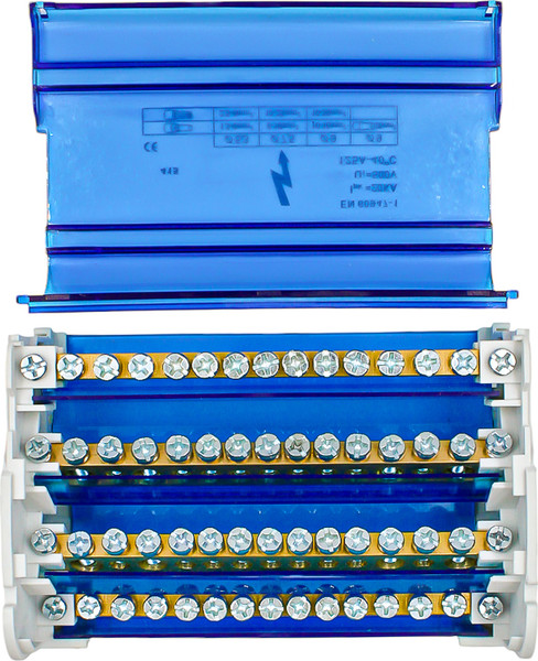 Изображение товара Шина нулевая в корпусе DEKRON На DIN-рейку 4x15 3L+PEN / AN0805-0005