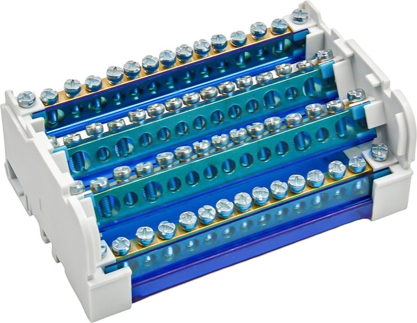 Изображение товара Шина нулевая в корпусе DEKRON На DIN-рейку 4x15 3L+PEN / AN0805-0005