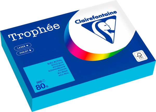 Изображение товара Бумага Clairefontaine А4 80г/м2 / 1976PC (500л, королевский синий)