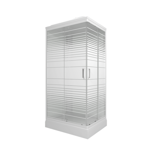 Изображение товара Душевая кабина Triton Квадро 120x80 А Полосы, ДН4