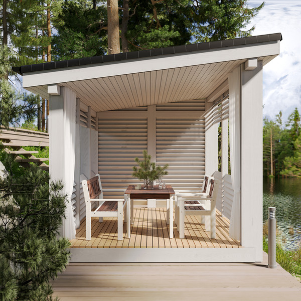 Изображение товара Комплект садовой мебели Sundays Ф-183 1/2/1 (орех/белый)