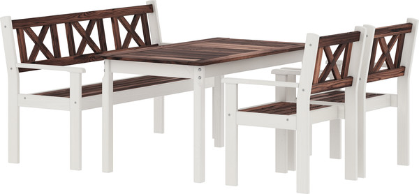 Изображение товара Комплект садовой мебели Sundays Ф-183 1/2/1 (орех/белый)