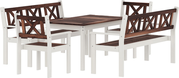 Изображение товара Комплект садовой мебели Sundays Ф-183 1/2/2 (орех/белый)