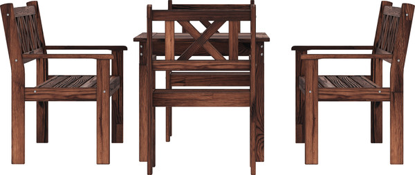 Изображение товара Комплект садовой мебели Sundays Ф-183 1/2/2 (орех)