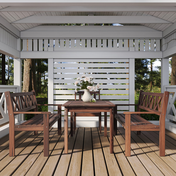 Изображение товара Комплект садовой мебели Sundays Ф-183 1/2/2 (орех)