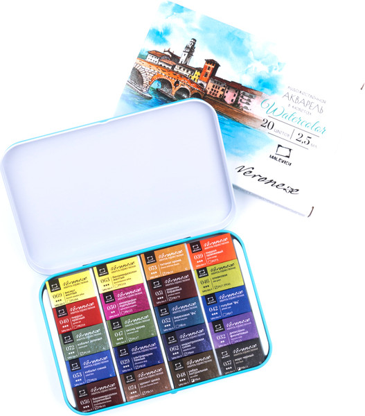Изображение товара Акварельные краски Малевичъ Veroneze / 630981 (20цв)