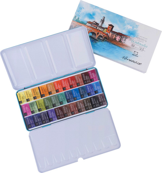 Изображение товара Акварельные краски Малевичъ Veroneze / 630982 (33цв)