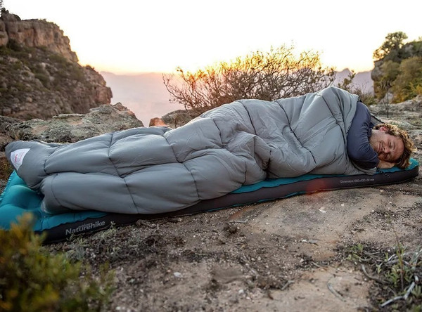 Изображение товара Спальный мешок Naturehike CNK2350WS023 M400 (серый, молния справа)