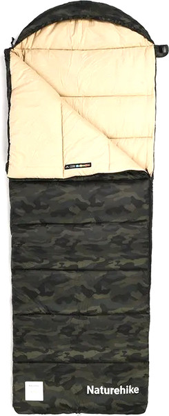 Изображение товара Спальный мешок Naturehike CNK2350WS023 M320 (камуфляжный, молния слева)