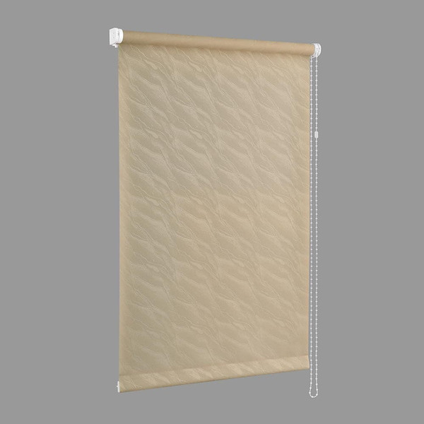 Изображение товара Рулонная штора Delfa Сантайм Жаккард Веда СРШ-03Д 839 (140x170, кофе)